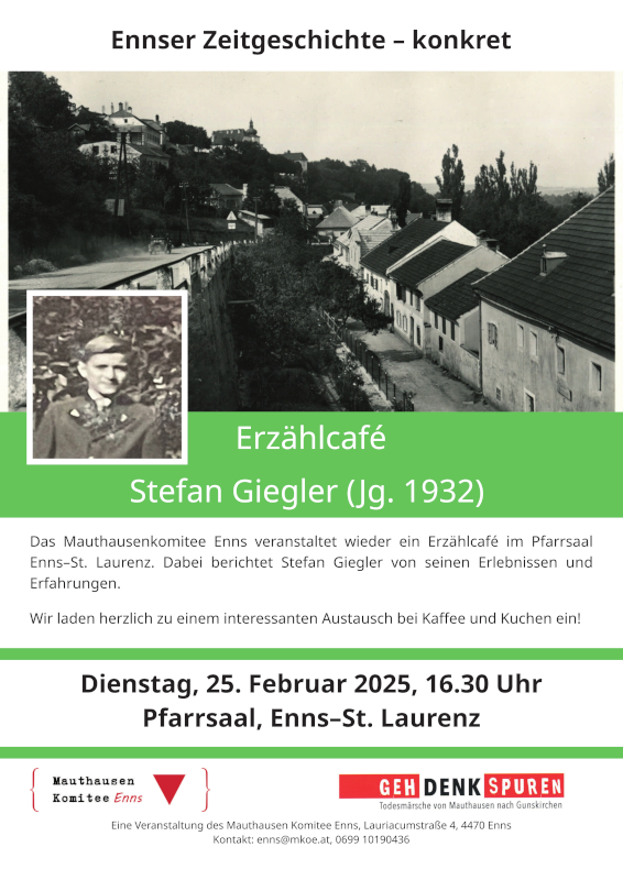 Einladung Erzählcafé 2025